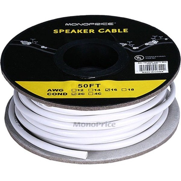 Monoprice Speaker Wire 16Awg Cl2 2-Conductor_50 2822